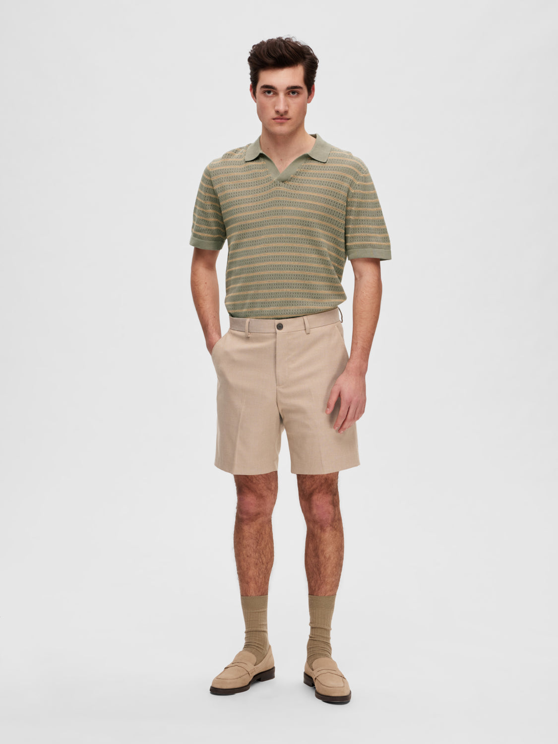 SELECTED HOMME - SLIM-ADAM Shorts - Sand